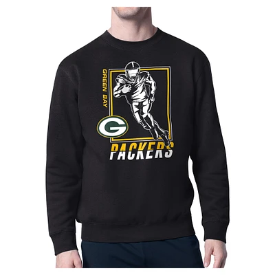 Men's Starter Green Bay Packers Player Grid Pullover Sweatshirt