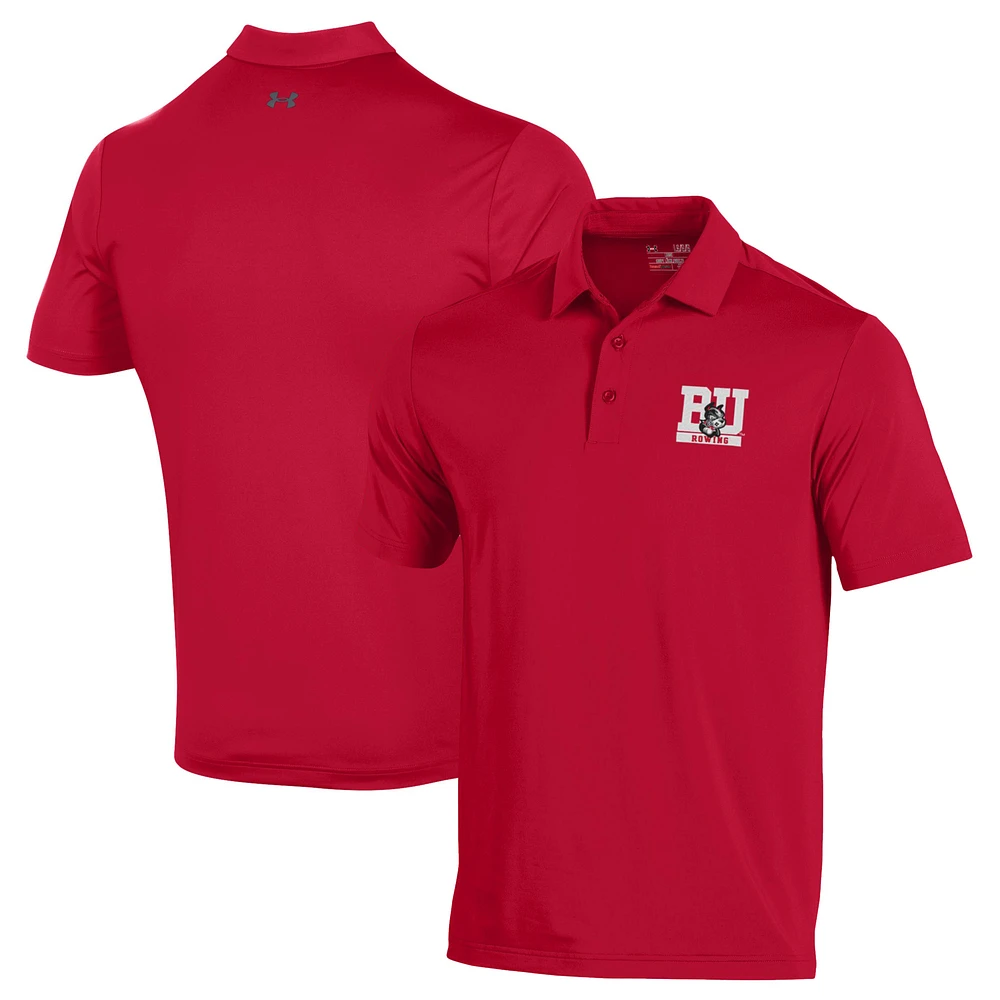 Men's Under Armour Boston University Rowing T2 Embroidered Polo