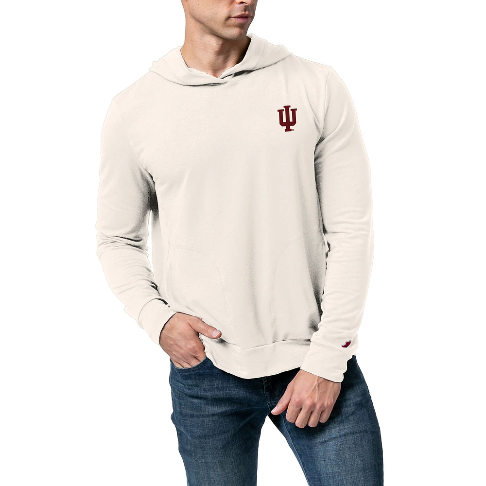 Men's League Collegiate Wear Cream Indiana Hoosiers All-Day Pullover Hoodie