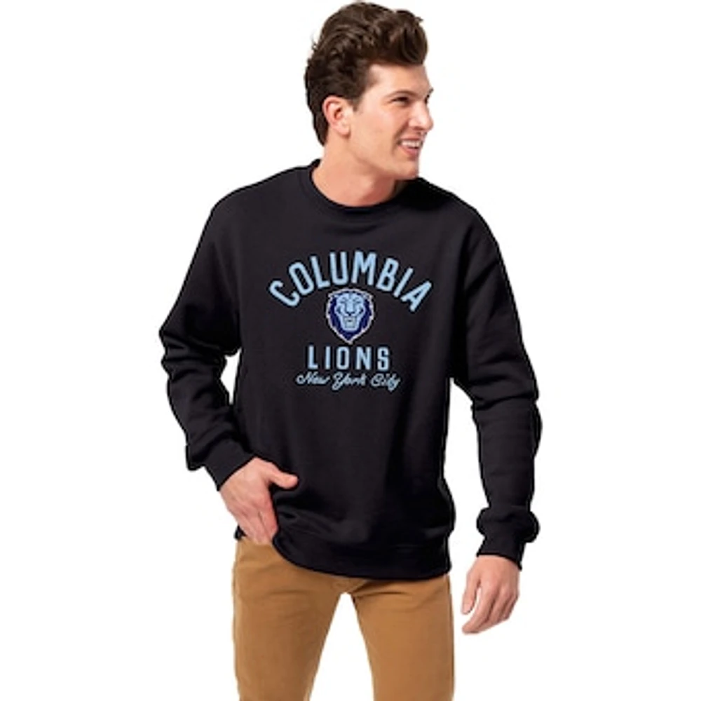 Men's League Collegiate Wear Navy Columbia University Essentials 2.0 Fleece Pullover Sweatshirt