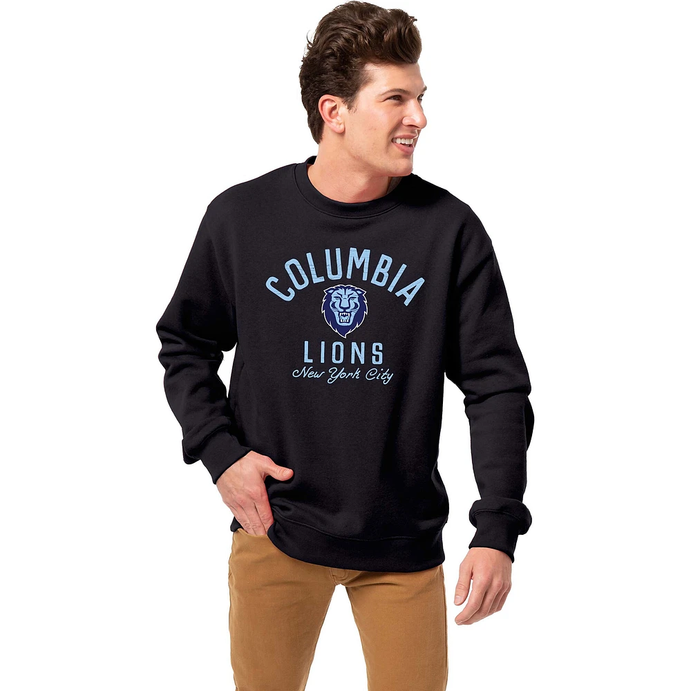 Men's League Collegiate Wear Navy Columbia University Essentials 2.0 Fleece Pullover Sweatshirt