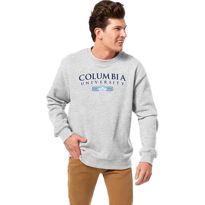 Men's League Collegiate Wear Heather Gray Columbia University Essentials 2.0 Fleece Pullover Sweatshirt