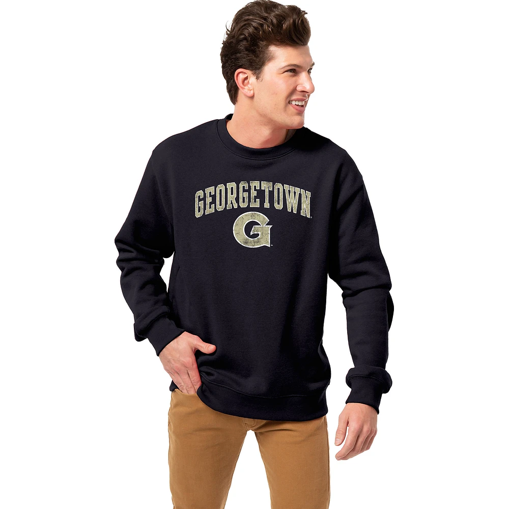 Men's League Collegiate Wear Navy Georgetown Hoyas Essentials 2.0 Fleece Pullover Sweatshirt