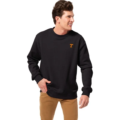 Men's League Collegiate Wear Black Tennessee Volunteers Essentials 2.0 Fleece Pullover Sweatshirt