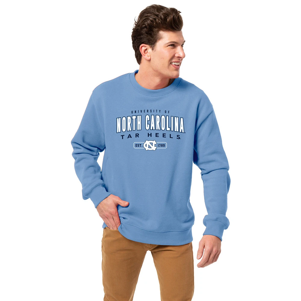 Men's League Collegiate Wear Carolina Blue North Tar Heels Essentials 2.0 Fleece Pullover Sweatshirt