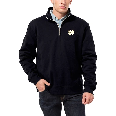 Men's League Collegiate Wear Navy Notre Dame Fighting Irish Essentials 2.0 Fleece Quarter-Zip Jacket