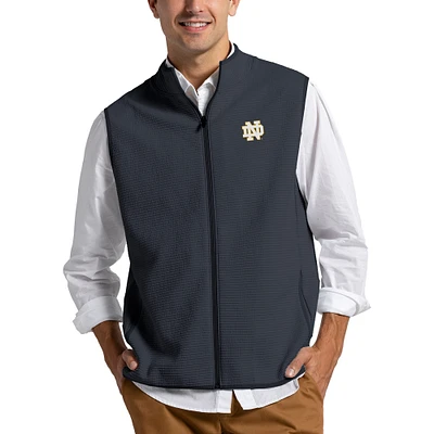 Men's League Collegiate Wear Navy Notre Dame Fighting Irish Summit Full-Zip Vest