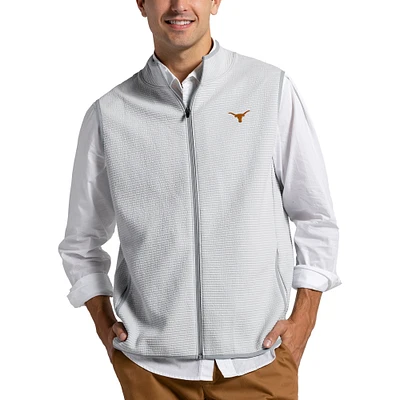 Men's League Collegiate Wear Gray Texas Longhorns Summit Full-Zip Vest