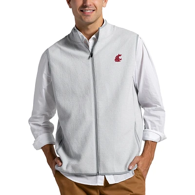 Men's League Collegiate Wear Gray Washington State Cougars Summit Full-Zip Vest