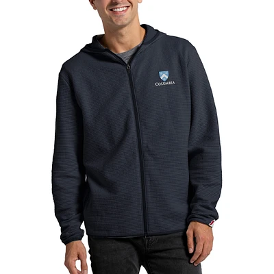 Men's League Collegiate Wear Navy Columbia University Summit Full-Zip Hoodie