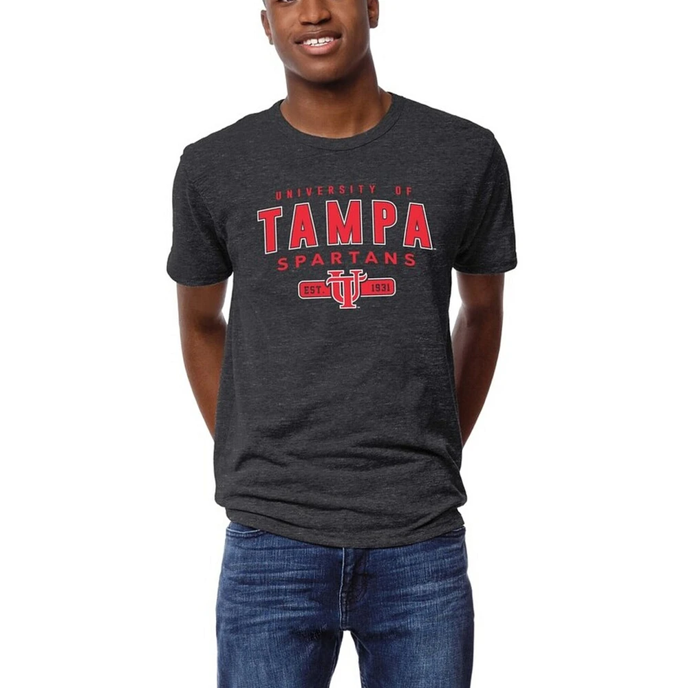 Men's League Collegiate Wear Graphite Tampa Spartans Victory Falls Tri-Blend T-Shirt
