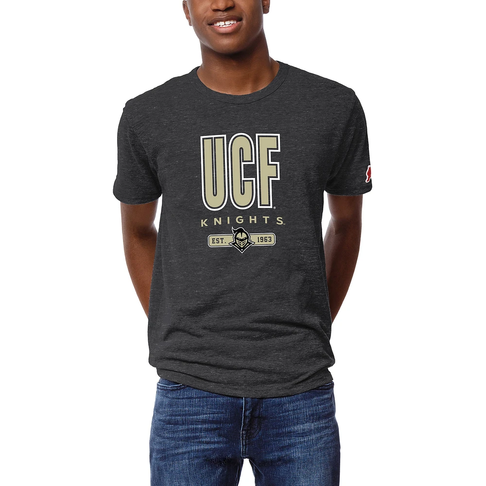 Men's League Collegiate Wear Graphite UCF Knights Victory Falls Tri-Blend T-Shirt