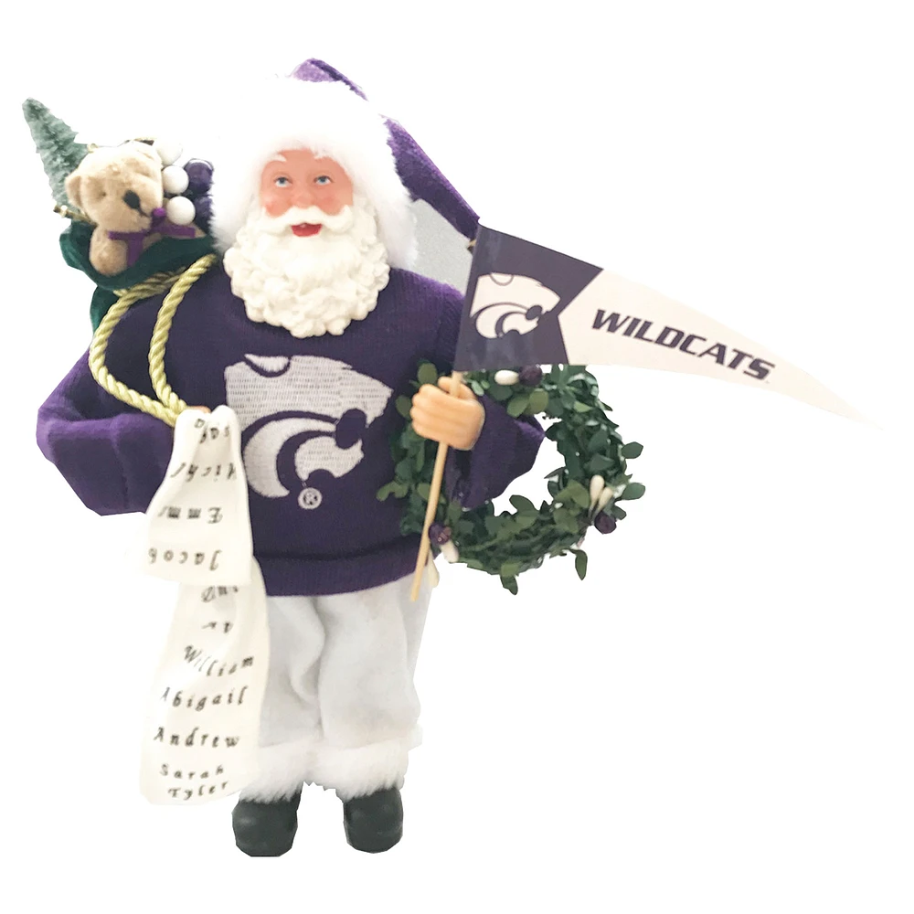 Kansas State Wildcats 12" Proud Santa