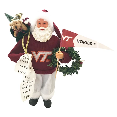 Virginia Tech Hokies 12" Proud Santa