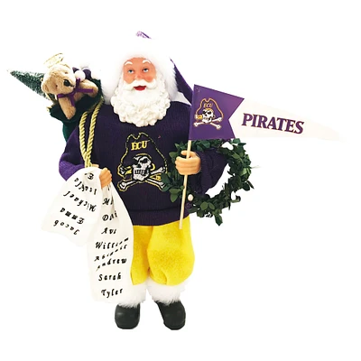 ECU Pirates 12" Proud Santa