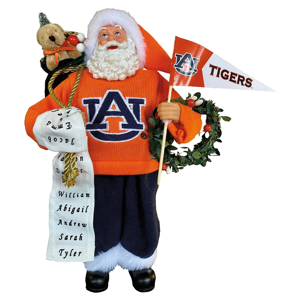 Auburn Tigers 12" Proud Santa