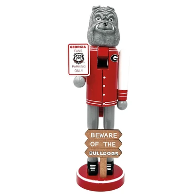 Georgia Bulldogs 12" Beware Nutcracker
