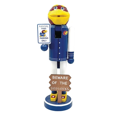 Kansas Jayhawks 12" Beware Nutcracker