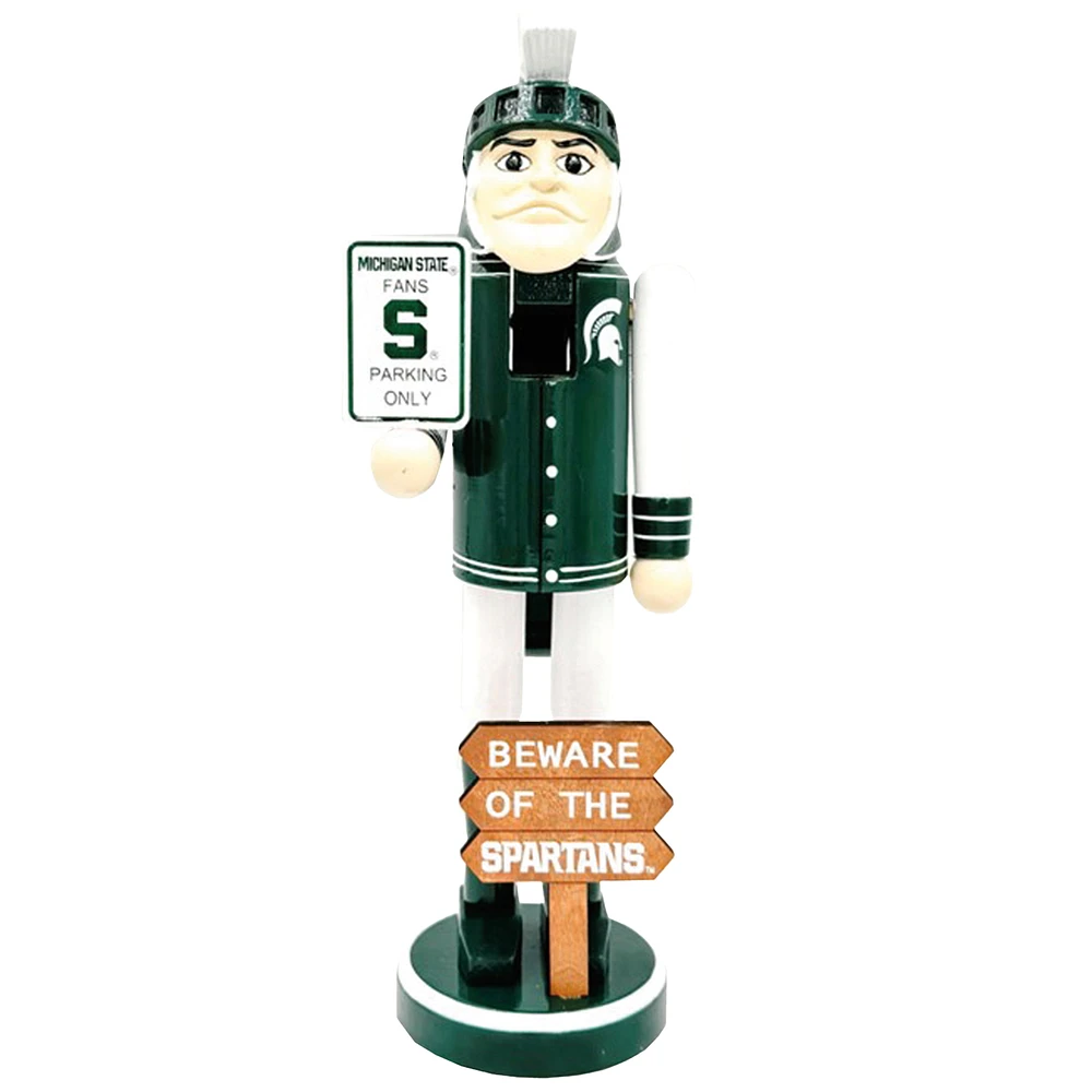 Michigan State Spartans 12" Beware Nutcracker