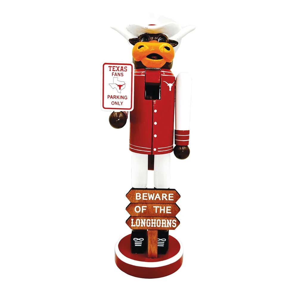 Texas Longhorns 12" Beware Nutcracker