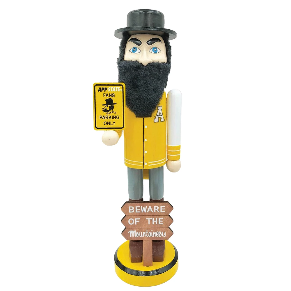 Appalachian State Mountaineers 12" Beware Nutcracker