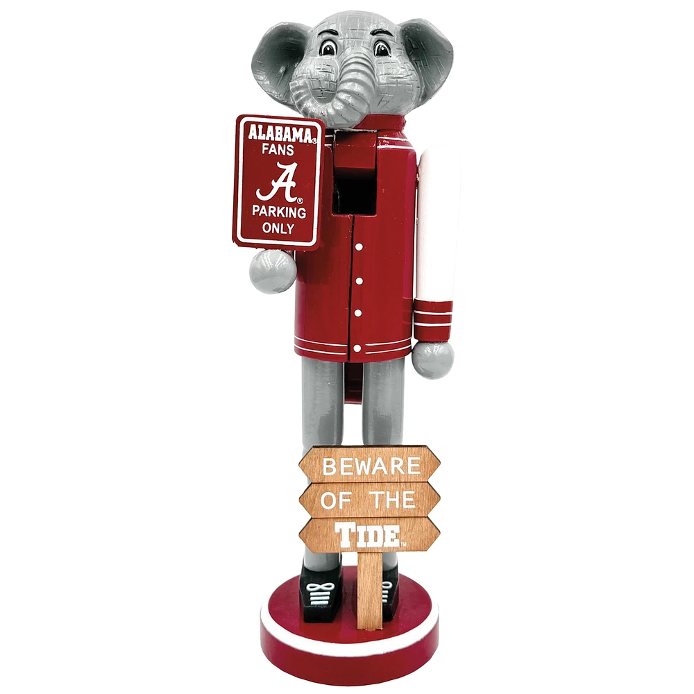 Alabama Crimson Tide 12" Beware Nutcracker