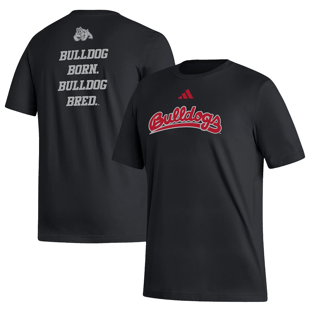 Men's adidas Black Fresno State Bulldogs Blackout T-Shirt