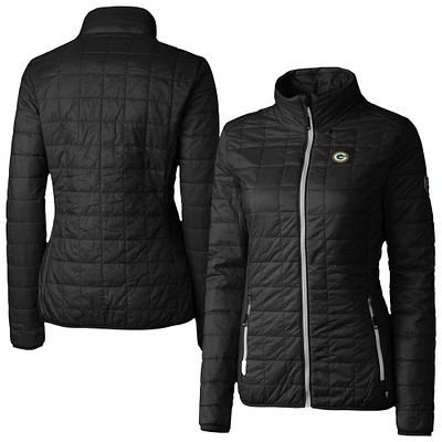 Women's Cutter & Buck Green Bay Packers Rainier PrimaLoft Eco Insulated Full-Zip Puffer Jacket