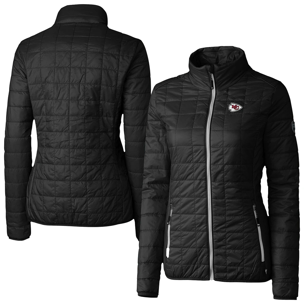 Women's Cutter & Buck Kansas City Chiefs Rainier PrimaLoft Eco Insulated Full-Zip Puffer Jacket