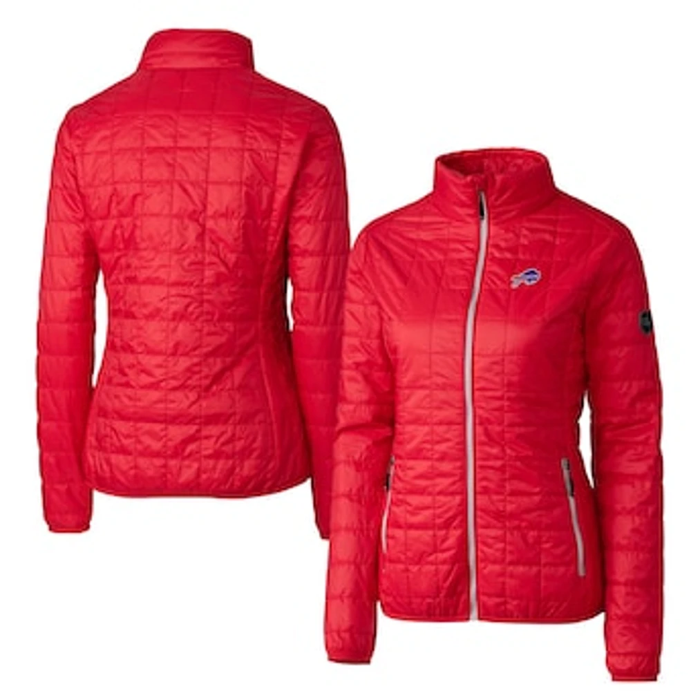 Women's Cutter & Buck Buffalo Bills Rainier PrimaLoft Eco Insulated Full-Zip Puffer Jacket