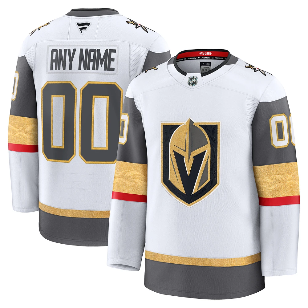 Men's Fanatics White Vegas Golden Knights Away Premium Custom Jersey