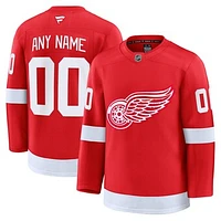 Men's Fanatics Red Detroit Red Wings Home Premium Custom Jersey