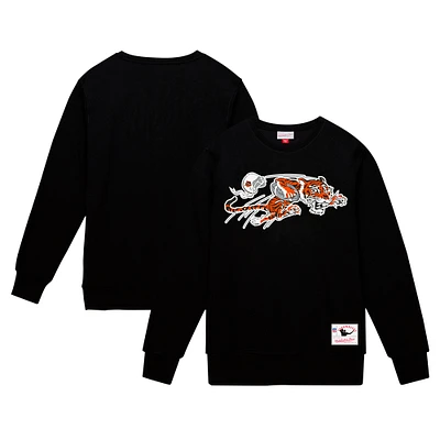 Men's Mitchell & Ness Cincinnati Bengals Basic Fleece Pullover Sweatshirt