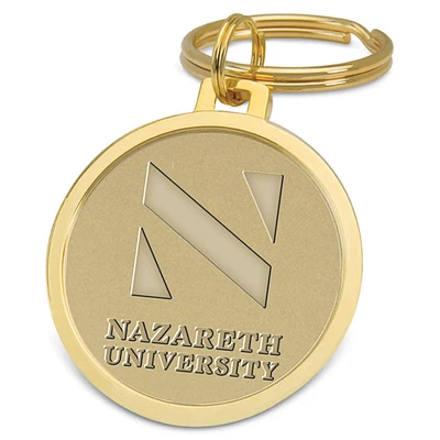 Nazareth University Golden Flyers Gold Key Ring