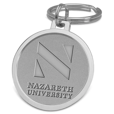 Nazareth University Golden Flyers Silver Key Ring