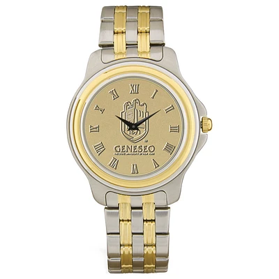 Men's SUNY Geneseo Knights Gold Medallion Two-Tone Wristwatch