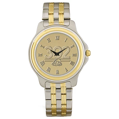 Men's Delaware Fightin' Blue Hens Gold Medallion Two-Tone Wristwatch