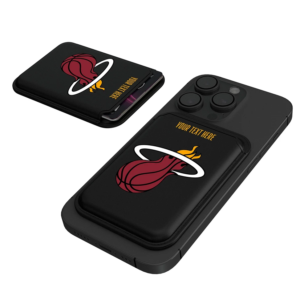 Keyscaper Miami Heat Personalized Insignia Magnetic Credit Card Wallet