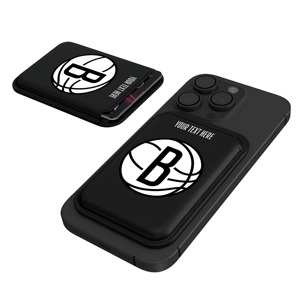 Keyscaper Brooklyn Nets Personalized Insignia Magnetic Credit Card Wallet