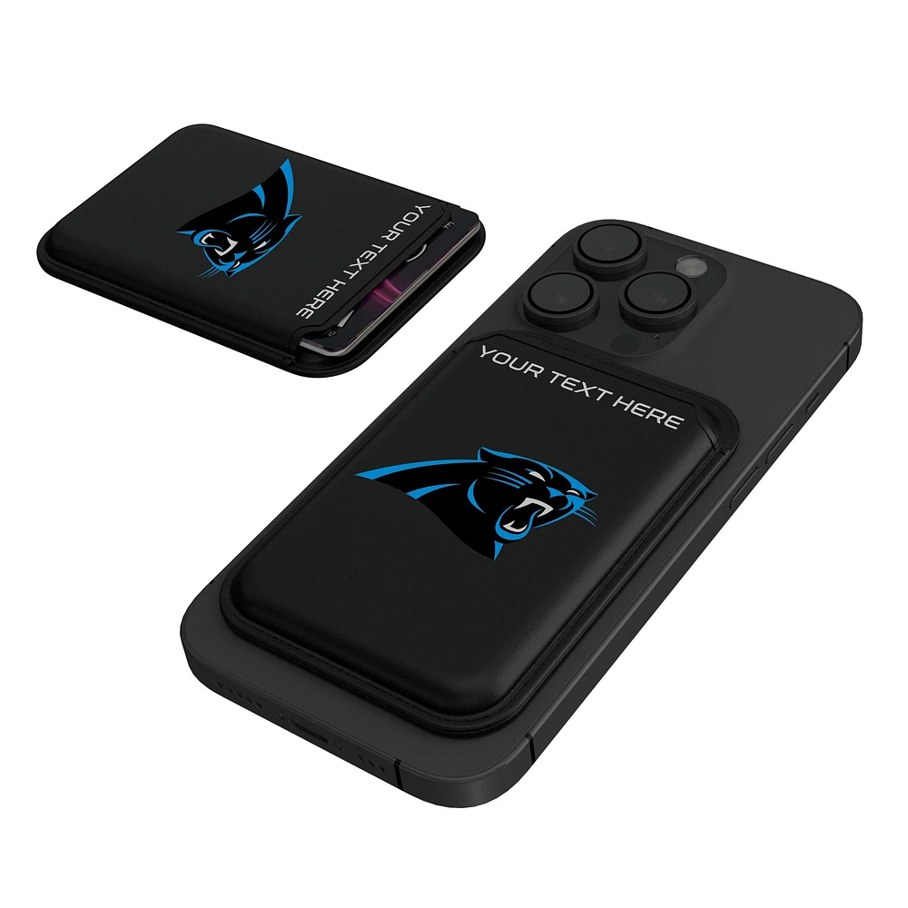 Keyscaper Carolina Panthers Personalized Insignia Magnetic Credit Card Wallet