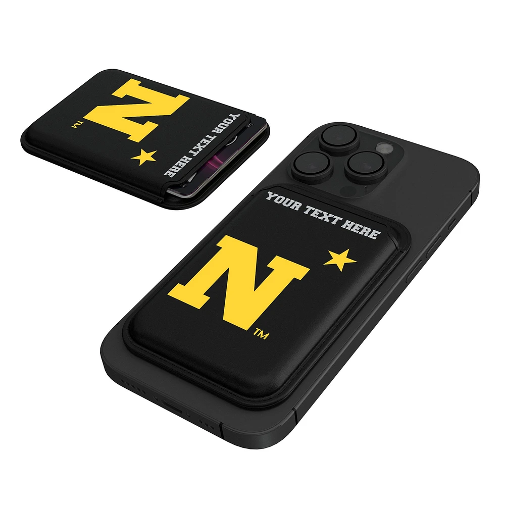 Keyscaper Navy Midshipmen Personalized Insignia Magnetic Credit Card Wallet