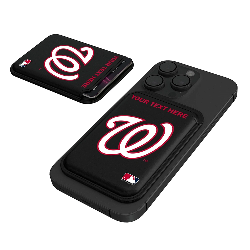 Keyscaper Washington Nationals Personalized Insignia Magnetic Credit Card Wallet