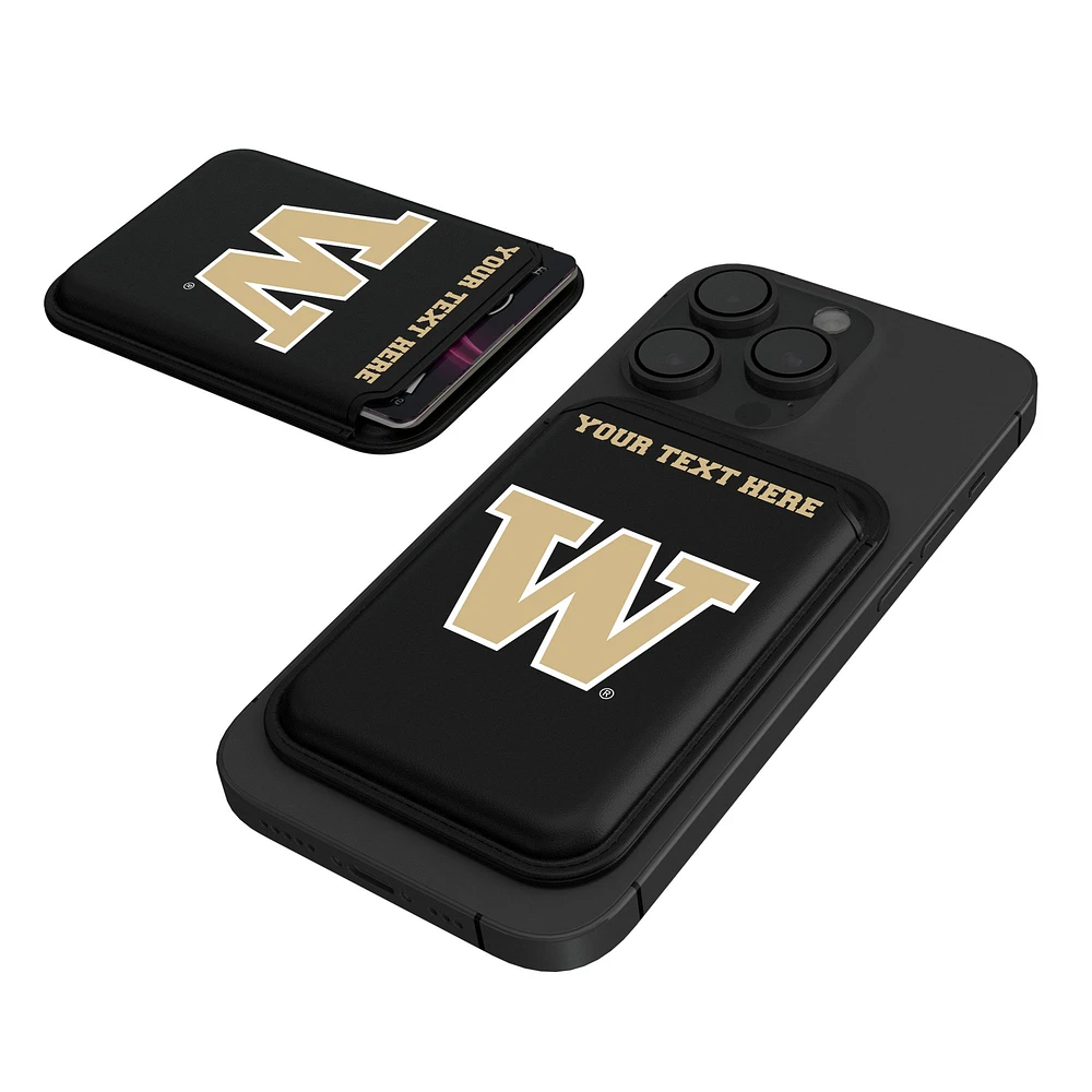 Keyscaper Washington Huskies Personalized Insignia Magnetic Credit Card Wallet