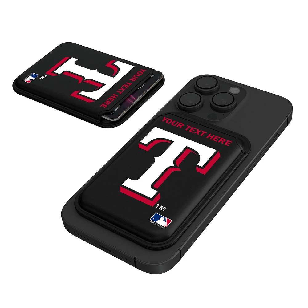 Keyscaper Texas Rangers Personalized Insignia Magnetic Credit Card Wallet
