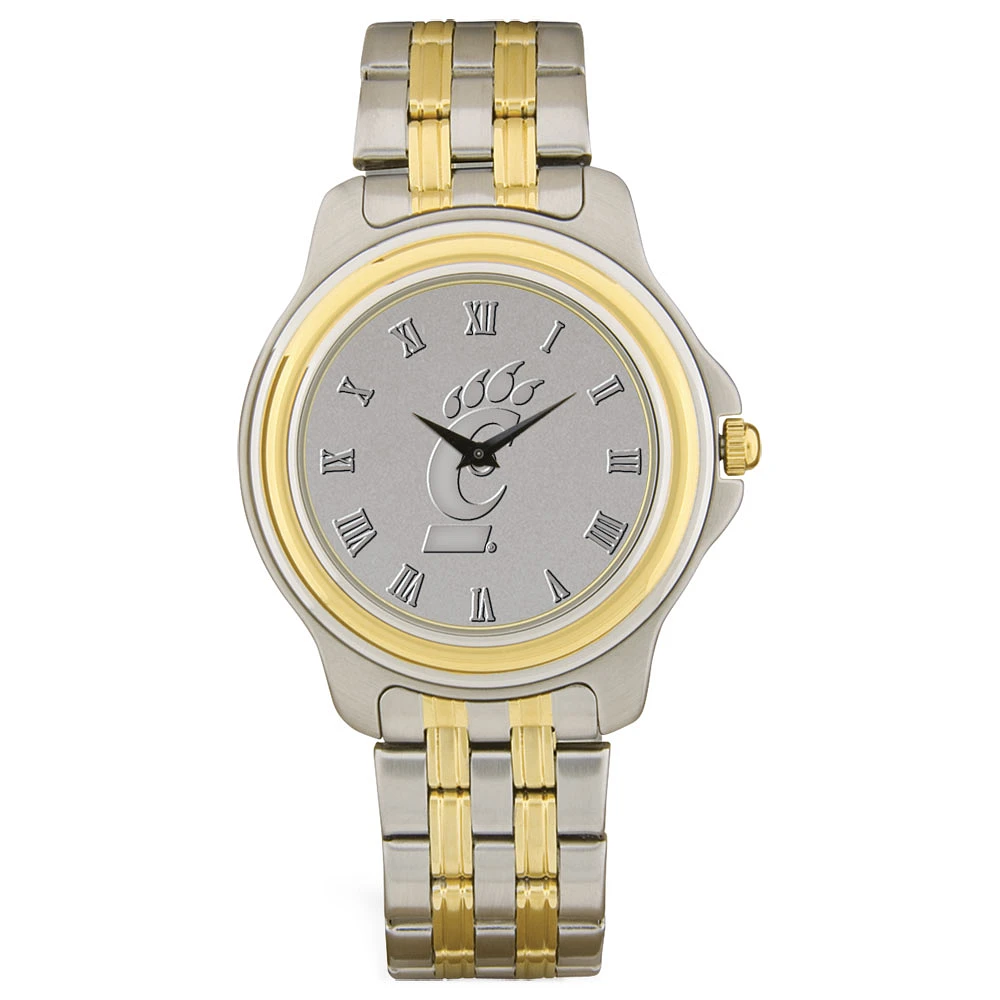 Cincinnati Bearcats Silver Two-Tone Wristwatch