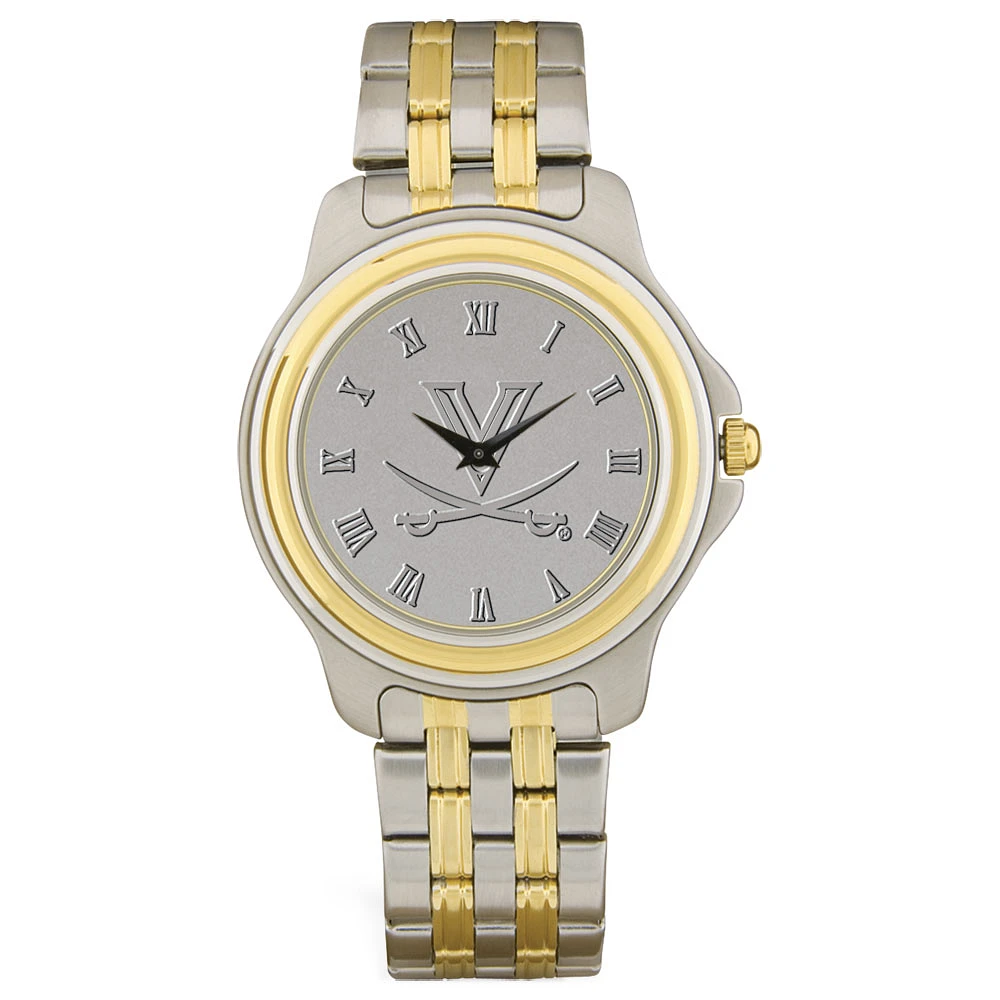 Virginia Cavaliers Silver Two-Tone Wristwatch