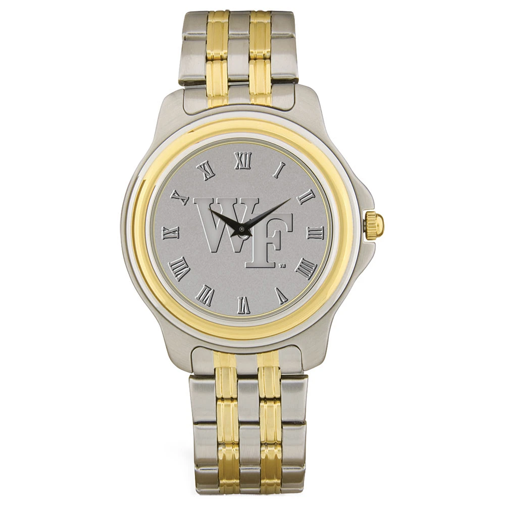Wake Forest Demon Deacons Silver Two-Tone Wristwatch