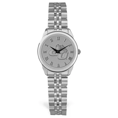 Women's Gonzaga Bulldogs Silver Medallion Rolled Link Bracelet Wristwatch