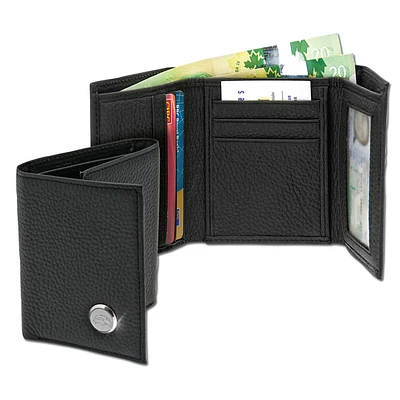 Black Southern Miss Golden Eagles Leather Wallet