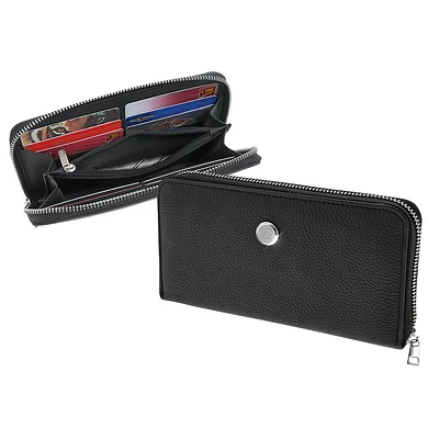 Women's Black Delaware Fightin' Blue Hens Leather Wallet
